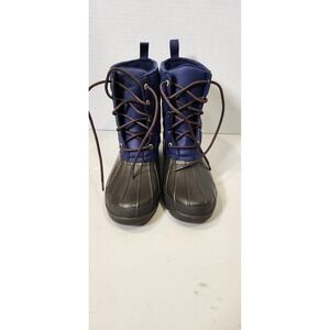 Sperry Top Sider Duck Boot‎ Size 8 Navy Blue Quited Top Brown Bottom Gosling